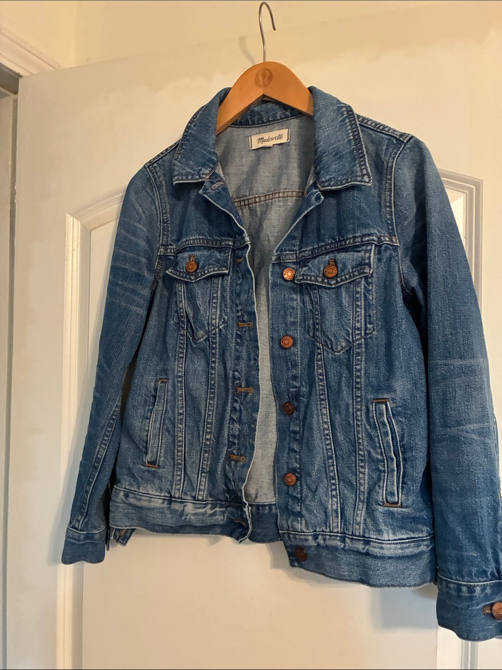 Madewell Medium Blue Denim Trucker Jacket